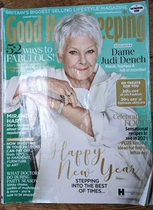 Good Housekeeping MagazineJan 2024 Judi Dench Feature/Cover Soup Recipes & More - Picture 1 of 2