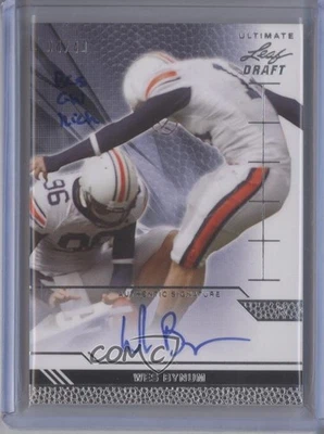 2011 Leaf Ultimate Draft /49 Wes Bynum #U-WB1 Auto - Image 1 of 2