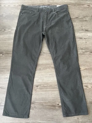 Jean de pana gris Eddie Bauer Faultline calce clásico para hombre 40x32 nuevo Foto 1 de 4