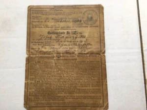 GERMANY 1904 Food Stamp Card with Westfalen Stamps - Picture 1 of 10