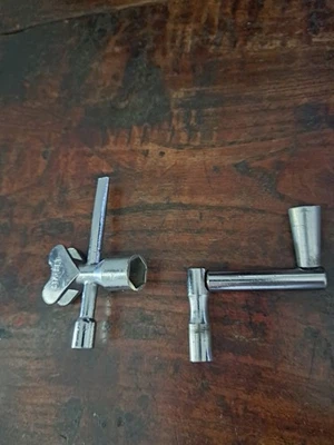 老式 LUDWIG STA-SET DRUM TUNING KEY HEX WRENCH RAIL MOUNT 多用途工具和钥匙 — 第 1/4 张图片