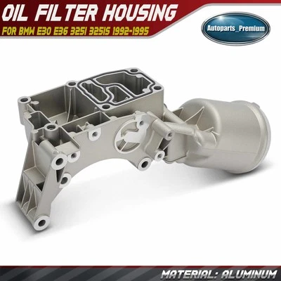 Engine Oil Filter Housing for BMW E30 E36 325i 325is 1992-1995 525i 1991-1995 - Image 1 of 4
