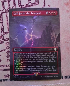MTG Foil Call Forth the Tempest Lord of the Rings Tales of Middle Earth NM - Picture 1 of 1