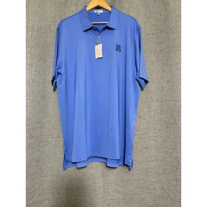 NWT Peter Millar Southern Comfort Shirt Men XXL Blue Golf Country Club UPF 50+ - Picture 1 of 5