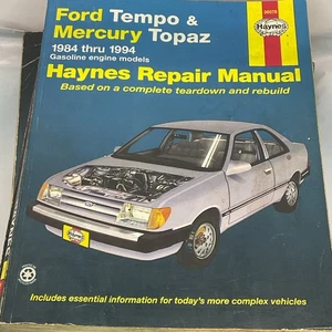 Haynes Automotive Repair Manual Book 36078 1984-1994 Ford Tempo Mercury Topaz - Bild 1 von 10