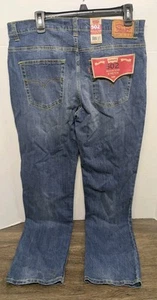 Levi's 502 Regular Taper Adjustable Waist Boys Size 20 Husky 38x29 Blue Jean NEW - Picture 1 of 11