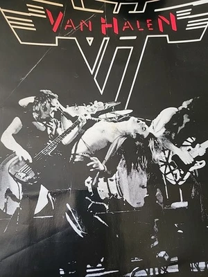 Van Halen Vintage 1980 Market Square Arena Concert Poster 19x12.5 Repop 1981 - Image 1 of 4