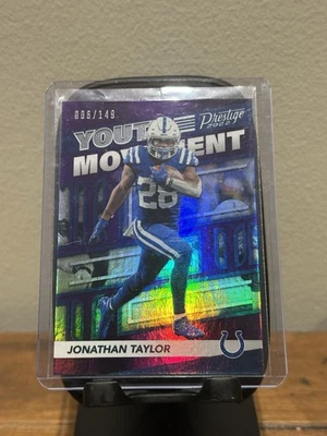 2022 Panini Prestige Youth Movement Jonathan Taylor  Xtra Points Purple /149 - Image 1 of 2