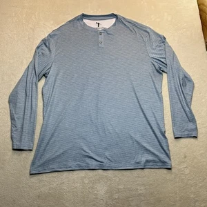 Anderson Ord Henley Shirt Men’s XL Blue Pullover Golf Casual Comfort - Picture 1 of 12