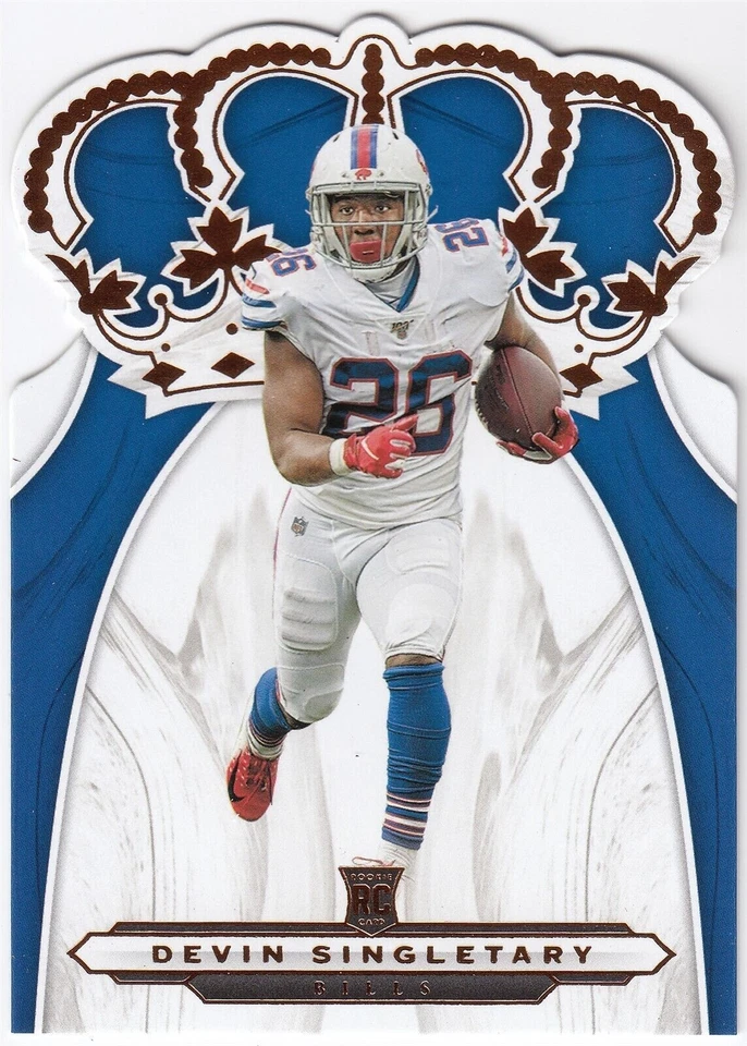 2019 Panini Chronicles Crown Royale DEVIN SINGLETARY #CR-23 Bills RC Rookie - Image 1 of 1