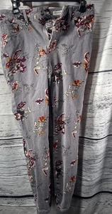 Pilcro and the Letterpress High Rise Skinny Floral Grau Cordhose Gr. 28 - Bild 1 von 8