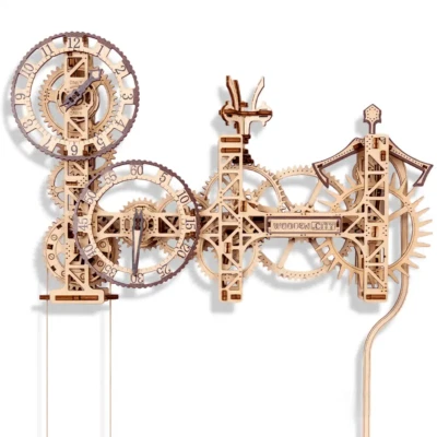 WOODEN CITY 3D Wooden Puzzle Mechanical Clock Model Kit for Adults - Image 1 of 4