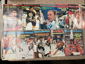 Sports Illustrated Lot of 10 Vintage Hockey Issues 1973-86 Howe,Esposito & more - Picture 1 of 6