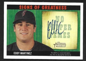 2005 HERITAGE SG EM  Eddy Martinez  SF GIANTS  SIGNED AUTOGRAPH AUTO COA - Picture 1 of 1