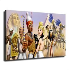Egyptian King and Queen Poster Decorative Painting Canvas Wall Posters Framed