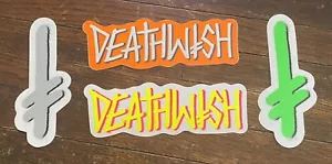 Deathwish - Gang Logo + Graffiti Logo - Sticker Medium - 4 Pack - Bild 1 von 1