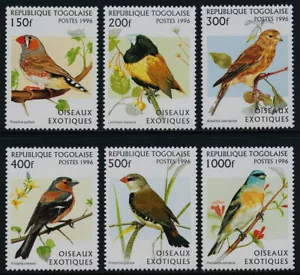 BIRDS Togo Scott #1784 - 1789 Como Nuevo NH Completo 1996 Juego de 6 $11.00 Valor Minorista - Imagen 1 de 1