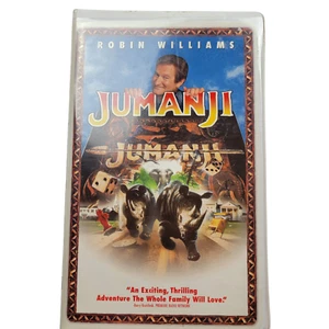 Jumanji VHS 1996 Robin Williams Family Adventure Movie Vintage Tape - Picture 1 of 6
