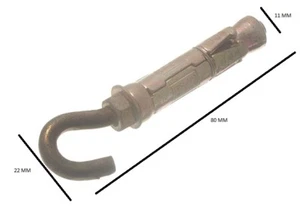 Shield Anchor Haken Schrauben M6 Bolzen M10 Shield Von 55mm Länge Yzp Packung 8 - Bild 1 von 1