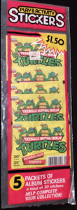 1989 Teenage Mutant Ninja Turtles Diamond Sticker Activity Album 30 Stickers