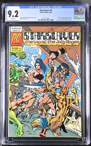 Starslayer #2 (1982) CGC NM-9.2 White 1st App and Origin Rocketeer High Grade - Bild 1 von 2