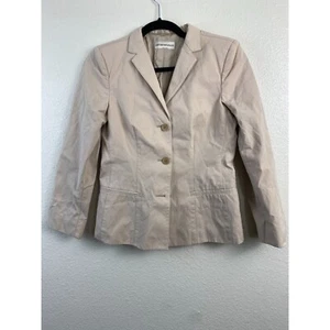 Emporio Armani Cream Blazer Jacket Youth Kids size 38 Neutral Formal Minimalist - Picture 1 of 15