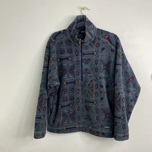 Patagonia 1/2 Zip Aztec RARE Vintage 90's Fleece Synchilla Men's L Made in USA - Bild 1 von 14