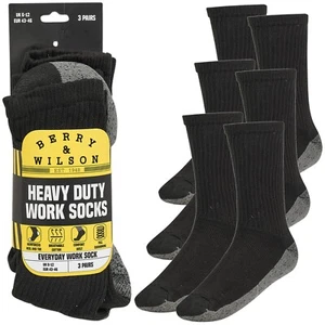 6 Pairs Heavy-Duty Thermal Work Socks for Winter Sizes UK 6-12, EUR 43-46 - Picture 1 of 9