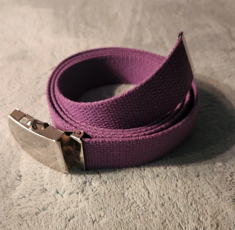 Military Style Canvas Web Belt Baltimore Ravens purple new (BOX #21) Cover