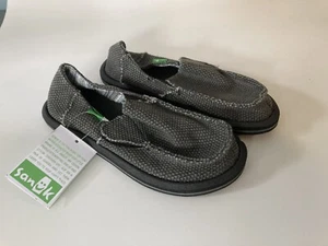 Sanuk Toddlers' Vagabond Boys Slip-Ons Shoes Black Size 13 - Picture 1 of 6