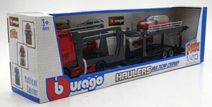 Burago 1/43 Scale 18-31456 Volvo Haulers Multicar Carrier Land Rover - Red - Picture 1 of 5