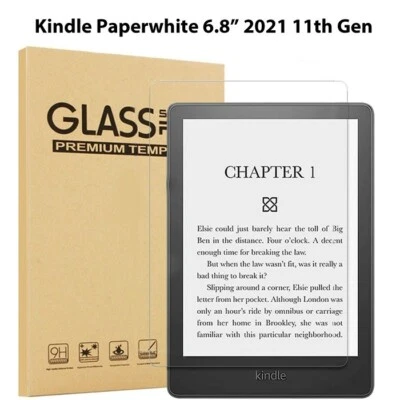 SMART-LIFE2010 Tempered Glass Screen Protector Cover For Kindle Paperwhite 6.8" (2021 11th Gen)