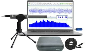 RTA-168D: analizador de espectro de audio en tiempo real USB para PC de bajo ruido, medidor de nivel de sonido - Imagen 1 de 5