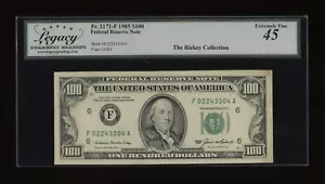 DBR 1985 $100 FRN Atlanta Fr. 2171-F Legacy 45 Serial F02243304A - Picture 1 of 2