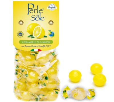 Perle di Sole Italian Lemon Drops 7.05oz, Amalfi PGI, Individually Wrapped Candy - Image 1 of 4