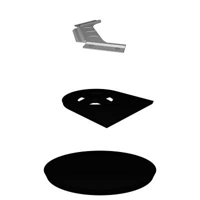 Betthalter für Kossel Mini 3D Drucker - FSR Halterung und Glashalterung kompatibel - Bild 1 von 3