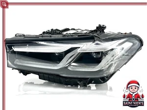 OEM 2021-2023 BMW 530i 540i Left Driver Side LED Adaptive Chrome Trim Headlight - Picture 1 of 8