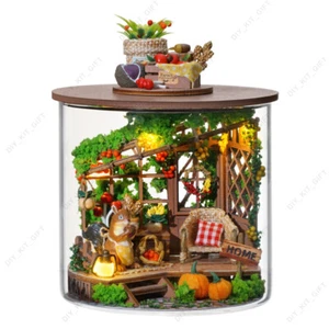 Enchanting Fairy Garden DIY Dollhouse Kit Light for Gifts Adults Kids Room Decor - Picture 1 of 16