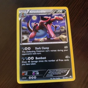 Carta Pokémon rara exclusiva baraja temática Krookodile Dark Explorers *** - Imagen 1 de 3