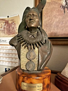 Oreland Joe Chief Standing Bear Sculpture - Picture 1 of 20