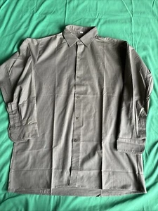 Mens Vintage  Size 40  Olive Uniform Button Up Shirt Long Sleeve New Without Tag - Picture 1 of 24