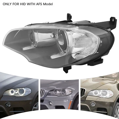 HID LH Headlight Front Driver Left Side Headlamp w/AFS Fit For BMW X5 2011-2013 Foto 1 de 4