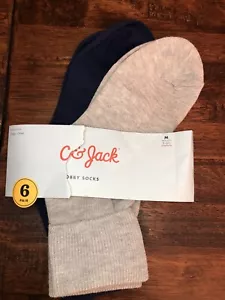 Cat & Jack Bobby Socks Two Pairs Navy & Grey Shoe Size 9-2.5 - Picture 1 of 4