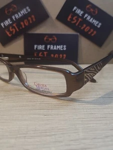 CHELSEA MORGAN CM0024 BR BROWN CRYSTAL EYEGLASSES FRAMES 53-16-135 - Picture 1 of 9