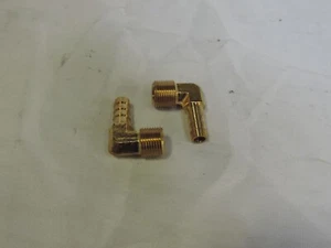 DIXON 1290606C Male Insert 90Deg Elbow, 3/8" Hose IDx3/8" MPTF, 2 pack - Picture 1 of 5