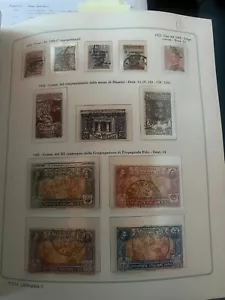 REGNO - 1922/23 francobolli usati, congresso falso - (7256/8) - Foto 1 di 1