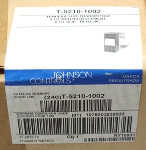 JOHNSON CONTROLS 240 T 5210 1002 Temperature Transmitter Controller 5 1/2" Inch - Picture 1 of 4