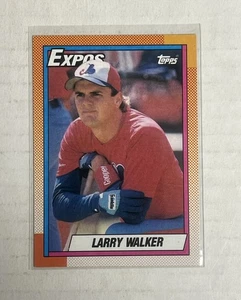 1990 Topps #757 Larry Walker NM+ Montreal Expos - Picture 1 of 2