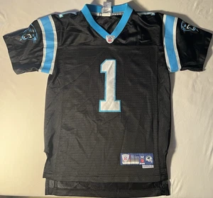 Cam Newton NFL Jersey #1 Carolina Panthers Nike Stitched On Field Youth Medium - Picture 1 of 9