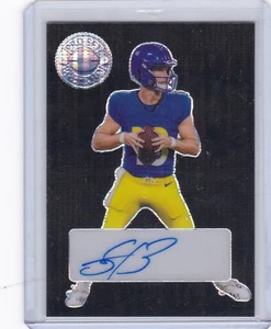 Stetson Bennett Auto 2023 Leaf Pro Set RC Rookie Platinum Black /3 Rams - Bild 1 von 1